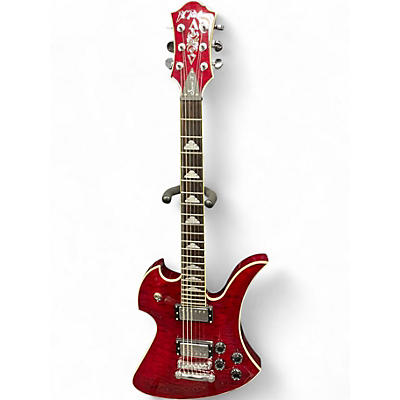 Used B.C. Rich Mockingbird Special X Crimson Red Trans Solid Body Electric Guitar