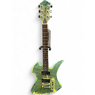 Used B.C. Rich Mockingbird Translucent Green Solid Body Electric Guitar