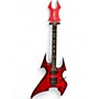 Used B.C. Rich NJ BEAST SPEEDLOADER Trans Red Solid Body Electric Guitar Trans Red