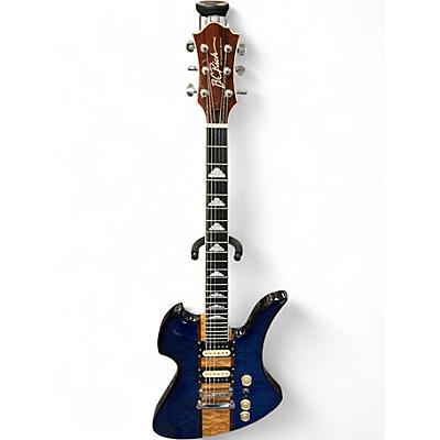 Used B.C. Rich NJ CLASSIC MOCKINGBIRD Trans Blue Solid Body Electric Guitar