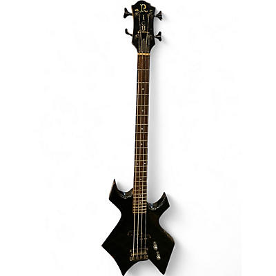 Used B.C. Rich NJ SERIES BASS Black Electric Bass Guitar