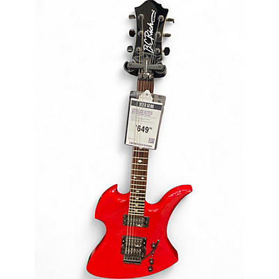 Used B.C. Rich NJ Series Mockingbird Red Solid Body Electric Guitar
