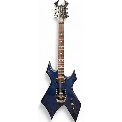 Used B.C. Rich NJ Series Warlock BLUE Solid Body Electric Guitar