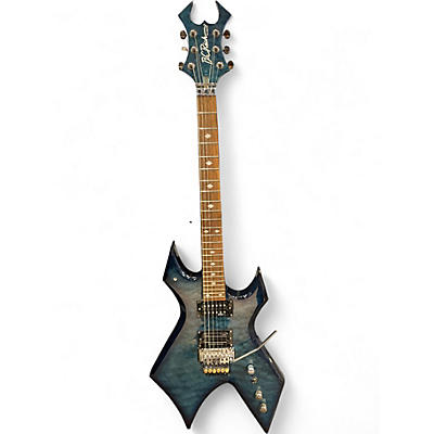 Used B.C. Rich NJ Series Warlock Blue Solid Body Electric Guitar