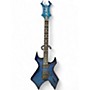 Used B.C. Rich NJ Series Warlock Blue Solid Body Electric Guitar Blue