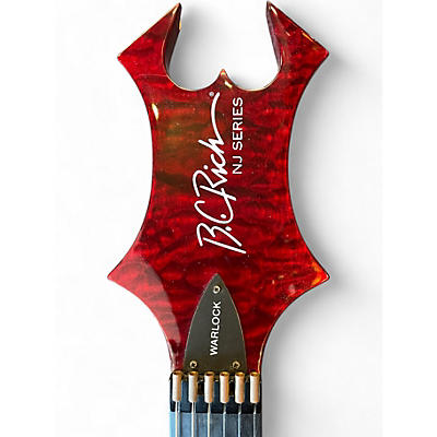 Used B.C. Rich NJ Series Warlock Red Solid Body Electric Guitar