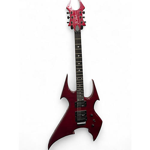 Used B.C. Rich Neck-Thru NJ Beast Red Solid Body Electric Guitar Red
