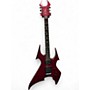 Used B.C. Rich Neck-Thru NJ Beast Red Solid Body Electric Guitar Red