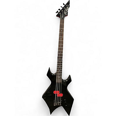 Used B.C. Rich PLATINUM SERIES WARLOCK BLACK Electric Bass Guitar