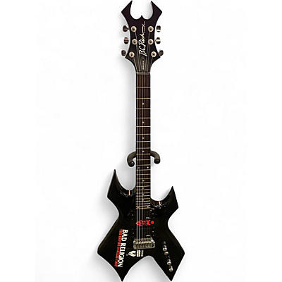 Used B.C. Rich PLATINUM SERIES WARLOCK Black Solid Body Electric Guitar