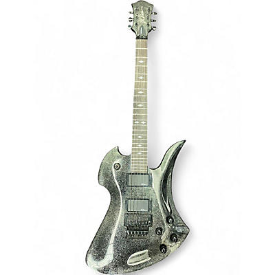 Used B.C. Rich PXMG Pro X Mockingbird Floyd Rose Black Sparkle Glitter Metal Flake Solid Body Electric Guitar