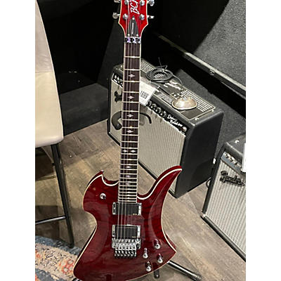 Used B.C. Rich Pro X Mockingbird Trans Red Solid Body Electric Guitar