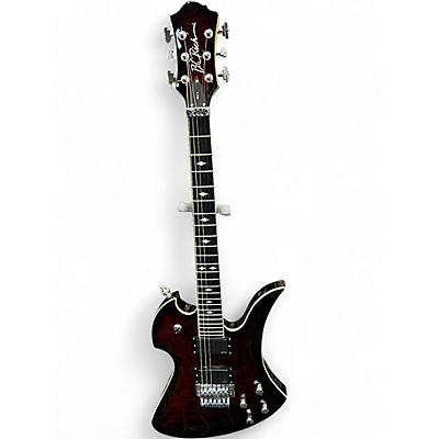Used B.C. Rich Pro X Mockingbird Transparent Red Solid Body Electric Guitar