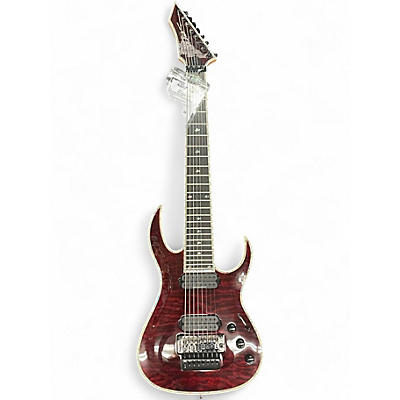 Used B.C. Rich SHREDZILLA 8 STRING RED Solid Body Electric Guitar