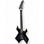Used B.C. Rich STRANGER THINGS EDDIE INSPIRED NJ WARLOCK Black Solid Body Electric Guitar Black