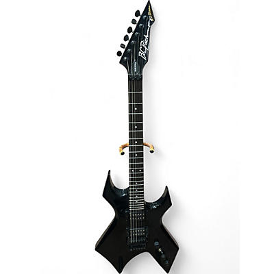 Used B.C. Rich STRANGER THINGS "EDDIES GUITAR" WARLOCK Black Solid Body Electric Guitar