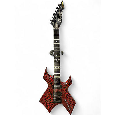 Used B.C. Rich STRANGER THINGS WARLOCK CRACKLE RED Solid Body Electric Guitar