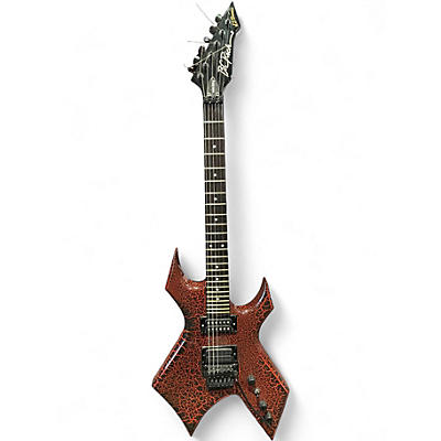 Used B.C. Rich STRANGER THINGS WARLOCK RED CRACKLE Solid Body Electric Guitar