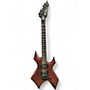 Used B.C. Rich STRANGER THINGS WARLOCK RED CRACKLE Solid Body Electric Guitar RED CRACKLE