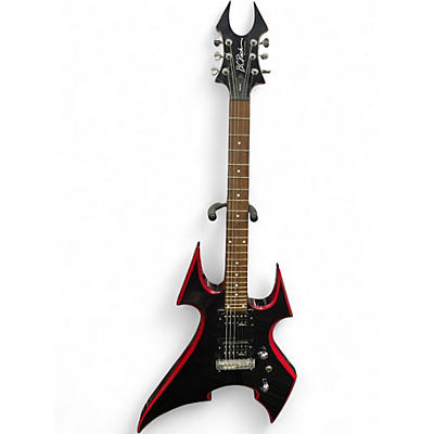 Used B.C. Rich Son of Beast BLACK AND RED Solid Body Electric Guitar