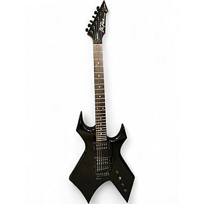 Used B.C. Rich Stranger Things "Eddie's" Inspired NJ Series Warlock Black Solid Body Electric Guitar