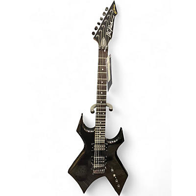 Used B.C. Rich Stranger Things "Eddie's" Inspired NJ Series Warlock Black Solid Body Electric Guitar