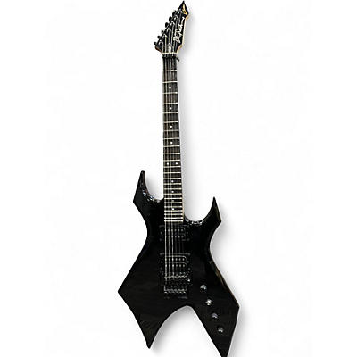 Used B.C. Rich Stranger Things “Eddie's” Inspired NJ Warlock Black Solid Body Electric Guitar