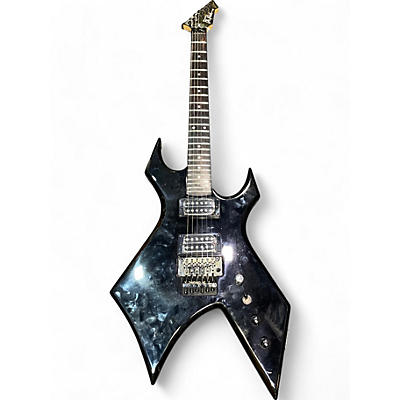 B.C. Rich Used B.C. Rich Stranger Things "Eddie's" Warlock Black Solid Body Electric Guitar