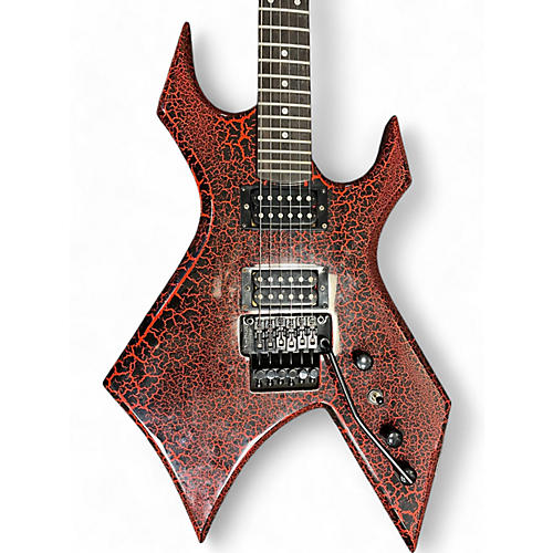 B.C. Rich Used B.C. Rich Stranger Things NJ SERIES RED CRACKLE Solid Body Electric Guitar RED CRACKLE