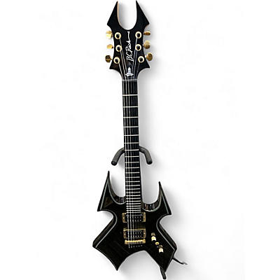 Used B.C. Rich Trace Warbeast T Black and Gold Solid Body Electric Guitar