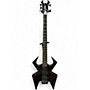 Used B.C. Rich W.M.D. WIDOW Black Electric Bass Guitar Black