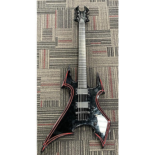 B.C. Rich Used B.C. Rich WARLOCK WMD SOB BLACK AND RED Solid Body Electric Guitar BLACK AND RED