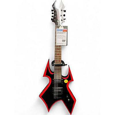 B.C. Rich Used B.C. Rich Warbeast MK3 7 String Black and Red Solid Body Electric Guitar