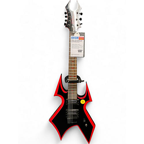 B.C. Rich Used B.C. Rich Warbeast MK3 7 String Black and Red Solid Body Electric Guitar Black and Red