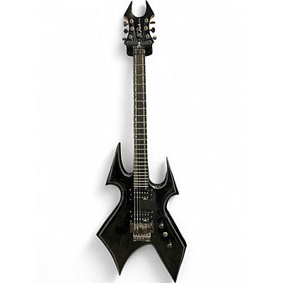 Used B.C. Rich Warbeast Trace Black w/Silver Trim Solid Body Electric Guitar