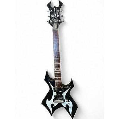 Used B.C. Rich Warlock BLACK & GRAFFIC Solid Body Electric Guitar