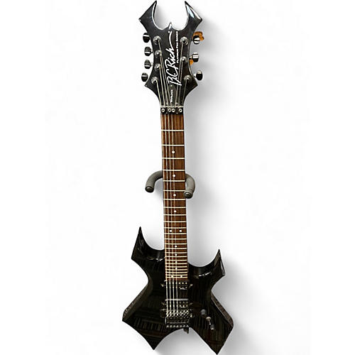 Used B.C. Rich Warlock Platinum Black Solid Body Electric Guitar Black