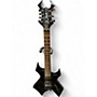 Used B.C. Rich Warlock Platinum Black Solid Body Electric Guitar Black