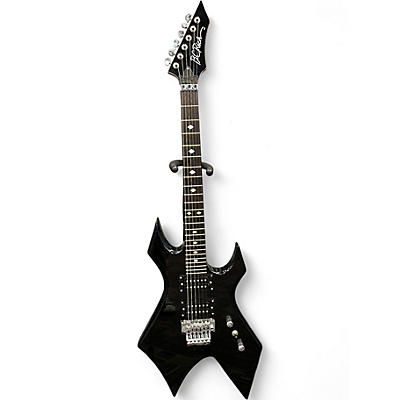 Used B.C. Rich Warlock with Floyd Rose Metallic Black Solid Body Electric Guitar