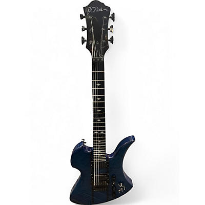 Used B.C. Rich mockingbird STFR Trans Blue Solid Body Electric Guitar