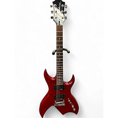 B.C. Rich Used B.C. Rich platimum series bich Trans Red Solid Body Electric Guitar