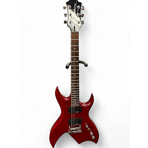 B.C. Rich Used B.C. Rich platimum series bich Trans Red Solid Body Electric Guitar Trans Red