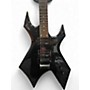 Used B.C. Rich platinum pro series warlock Black Solid Body Electric Guitar Black