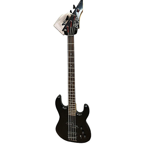 Used B.C.RICH GUNSLINGER Black Electric Bass Guitar Black