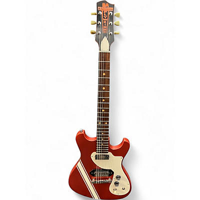 Used B.a. Ferguson fw-Flyweight Kindercore Red w White Stripe Solid Body Electric Guitar