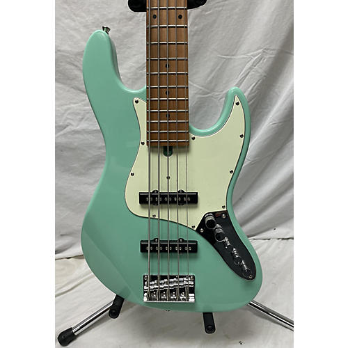 Used BACCHUS WJB5-630-rSM Seafoam Green Electric Bass Guitar Seafoam Green