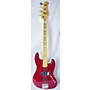 Used Used BACCHUS WOODLINE 417 Trans Red Electric Bass Guitar Trans Red