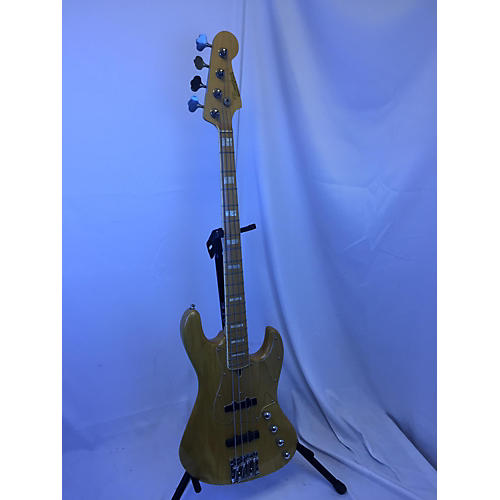 Used BACCHUS WOODLINE WL517 CUSTOM Natural Electric Bass Guitar Natural
