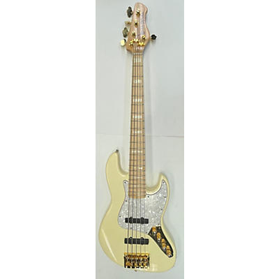 Used BASS MODS KM534 Antique White Electric Bass Guitar