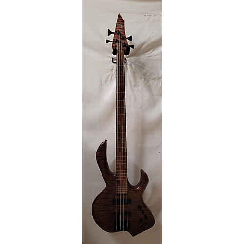 Used BEE WORKER Natural Electric Bass Guitar Natural